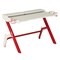 Techni Office Solutions 48.25" Red and White Ergonomic Gaming Computer Desk